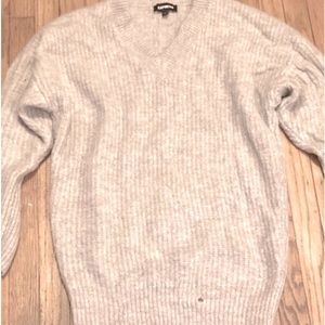 Express Cozy Banded Bottom Oversized Sweater Dress